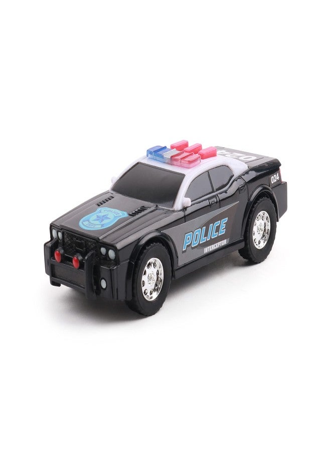 Mighty Fleet Toughest Minis 5" Police Cruiser Toy w/Lights & Sounds, Realistic Design & Batteries Included - Age 3+ - Image 4